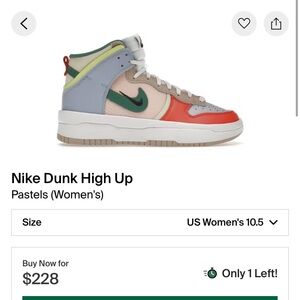 Nike Dunk High Up Pastels Women's Sneakers